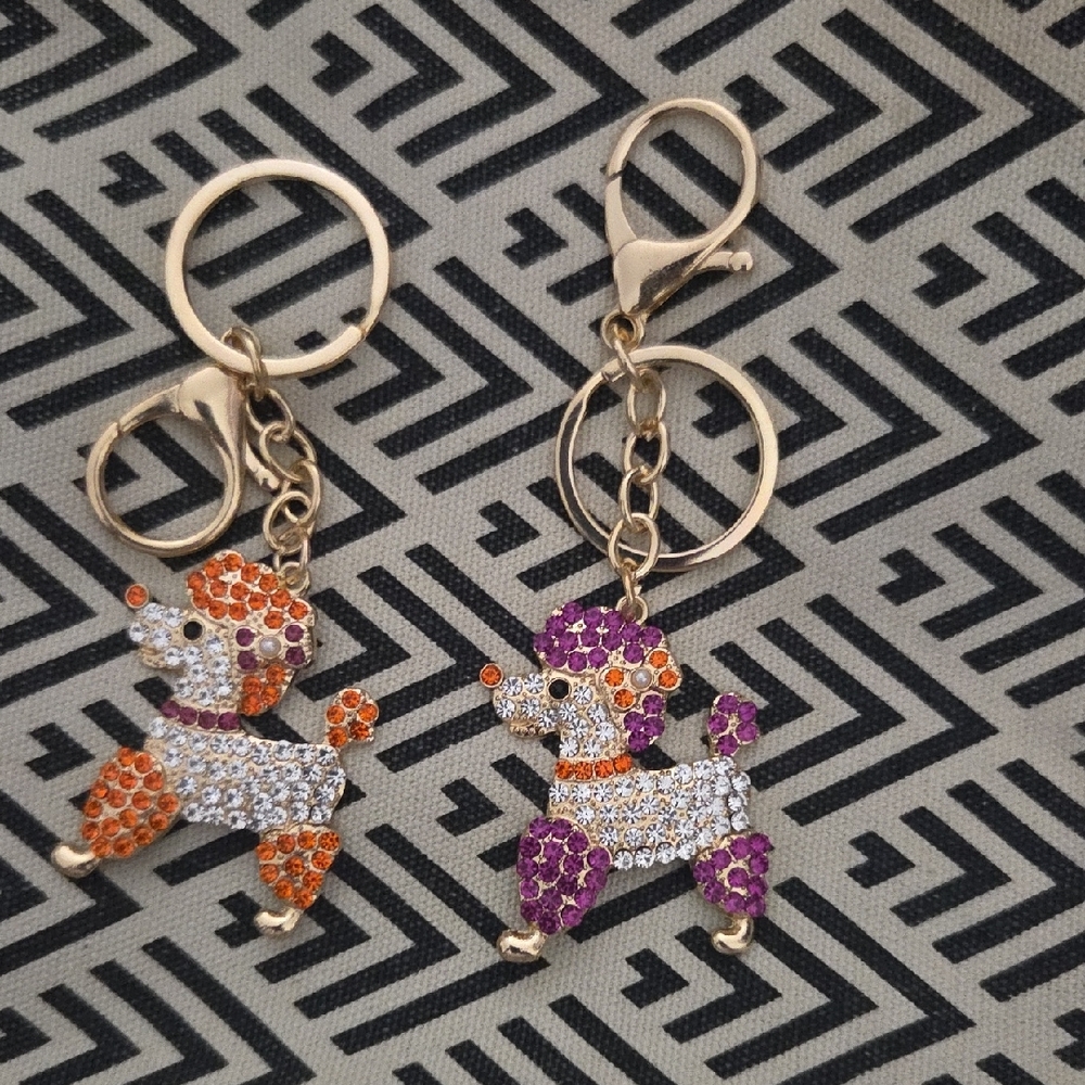 Sparkling Poodle Keychains - Picture 2 of 3